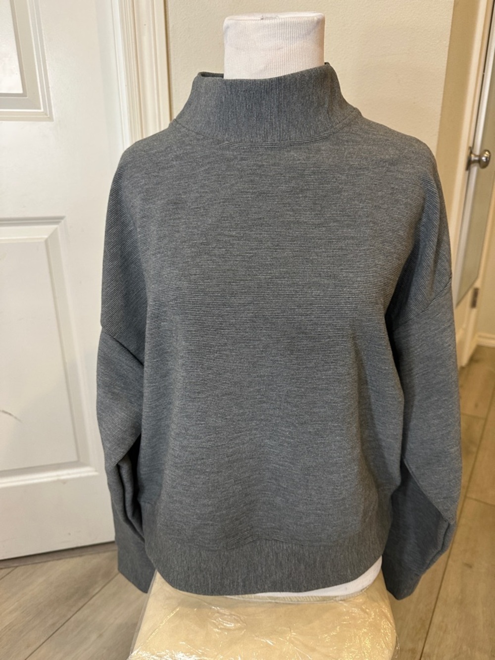 CALIA by Carrie Underwood Heather Gray Mock Neck Sweater